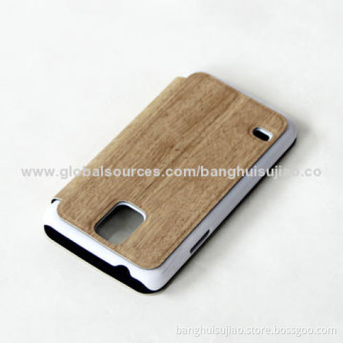 Plant Large Number of Wholesale Solid Wood Case for Samsung Galaxy S5, OEM Processing Welcomed
